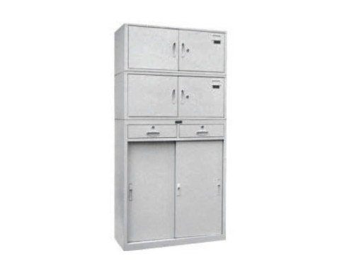 KL98-01噴塑亞光二斗移門組合柜